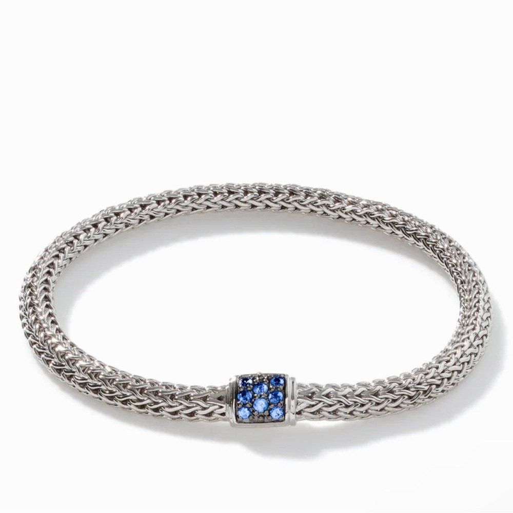 John Hardy Icon Bracelet, Sterling Silver, Pavé, 5MM